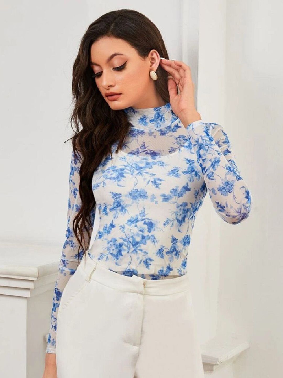 Moda Rapido Floral Print Top