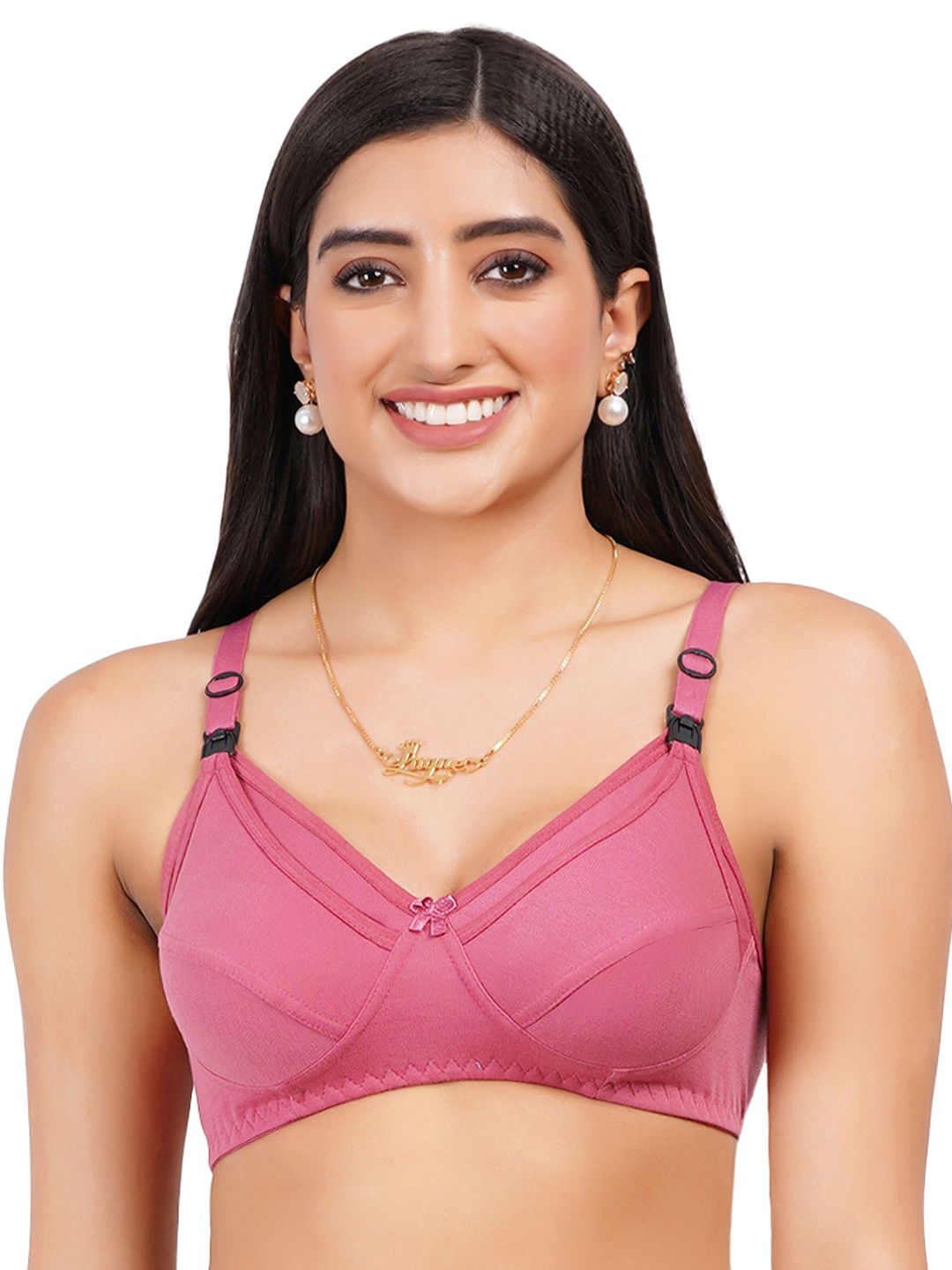 Liigne Women Full Coverage Non-Wired and Non Padded Maternity Bra