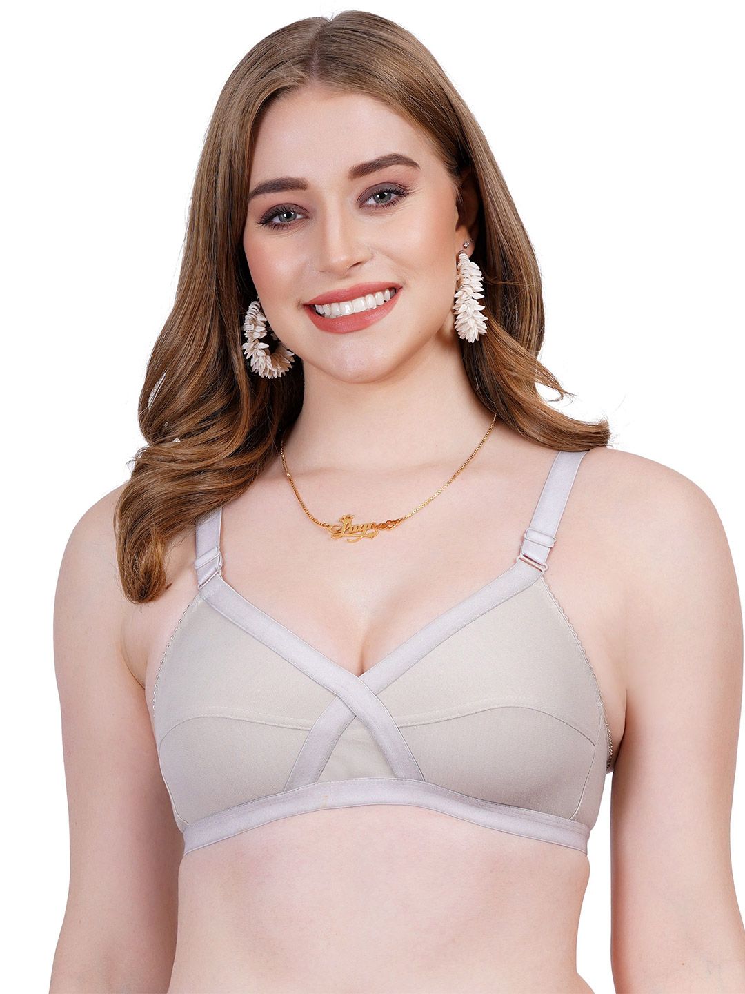Liigne Full Coverage Pure Cotton Non Padded T-shirt Bra
