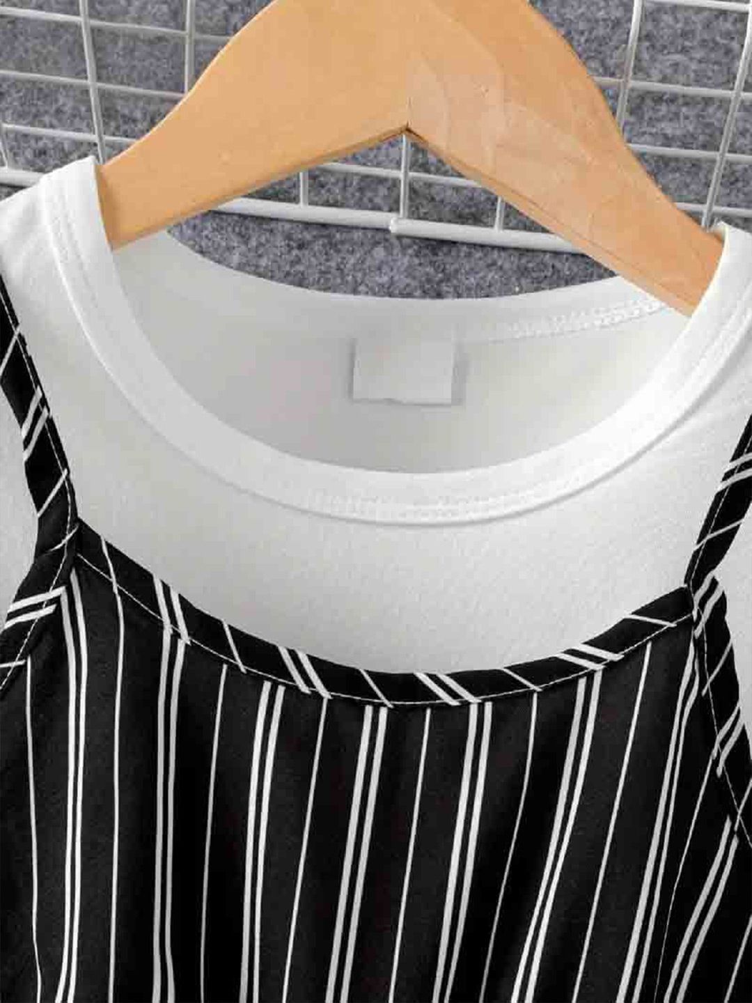 Girls Striped Culotte Jumpsuit 3