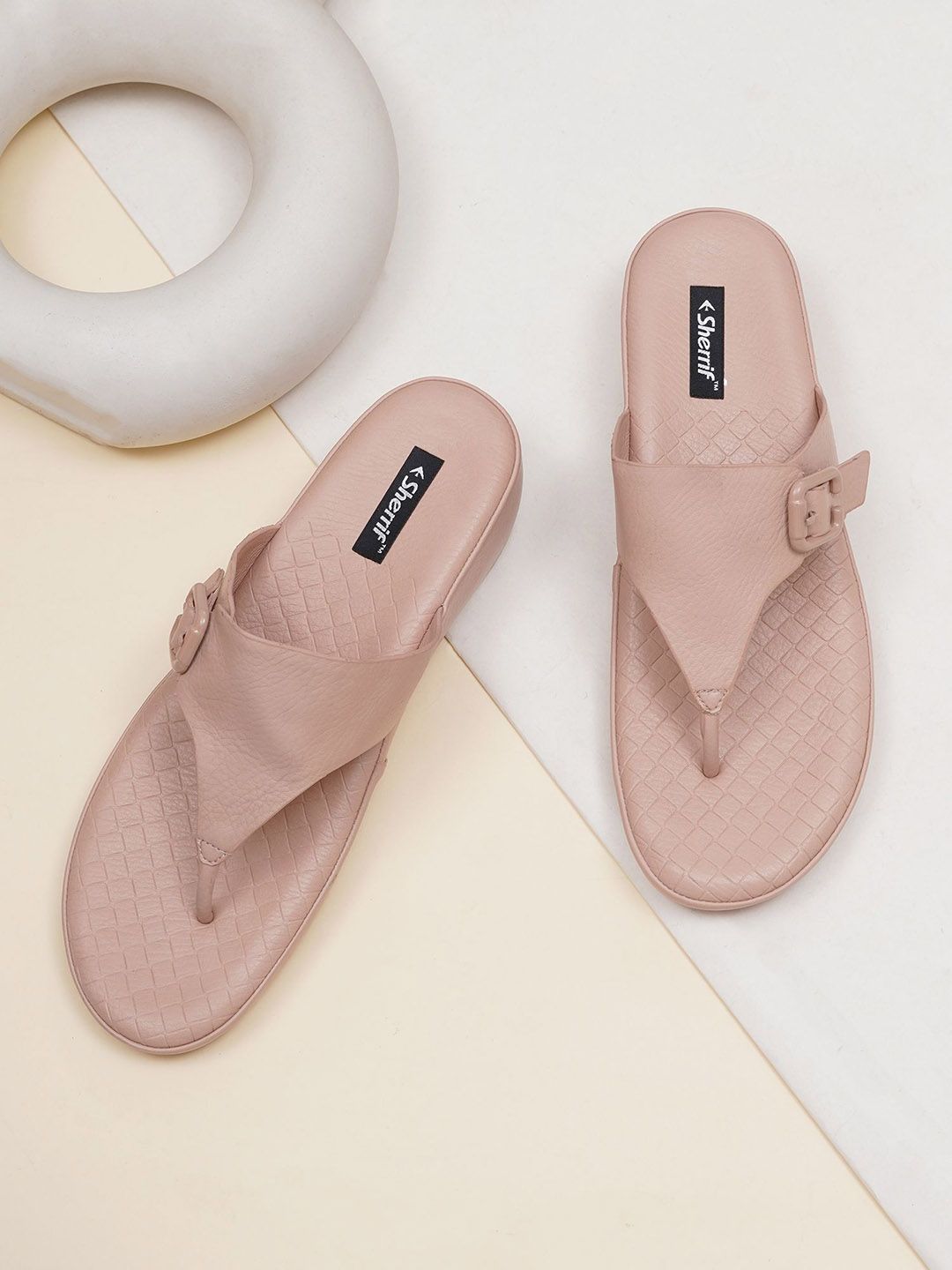 Sherrif Shoes Women T-Strap Flats