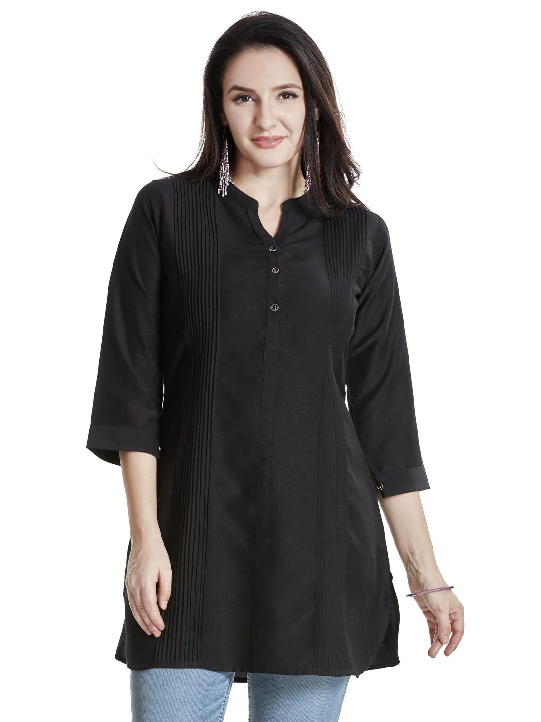 Nioni Mandarin Collar Tunic