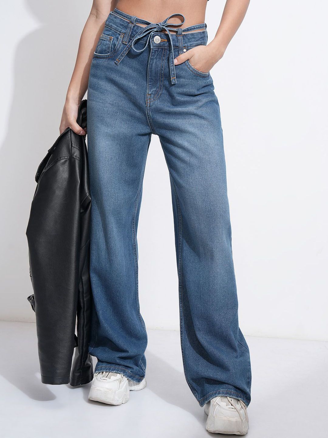 Tokyo Talkies Women Denim Pant Bell Bootcut Bottom