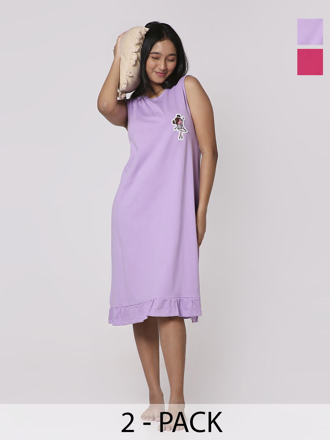 Girls Pack of 2 Nightdress