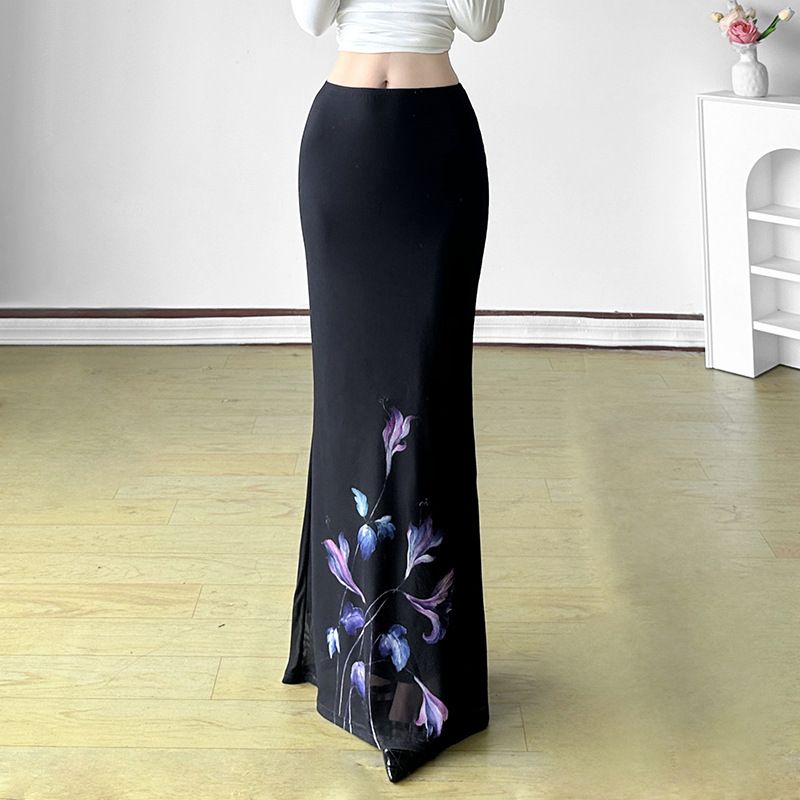 Women Printed A-Line Maxi Skirts 5