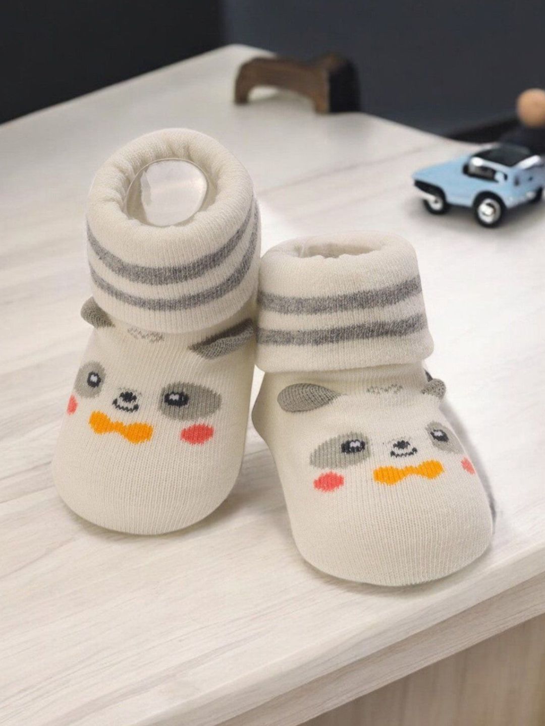 Yellow Bee Infant Boys Patterned Ankle Length Socks