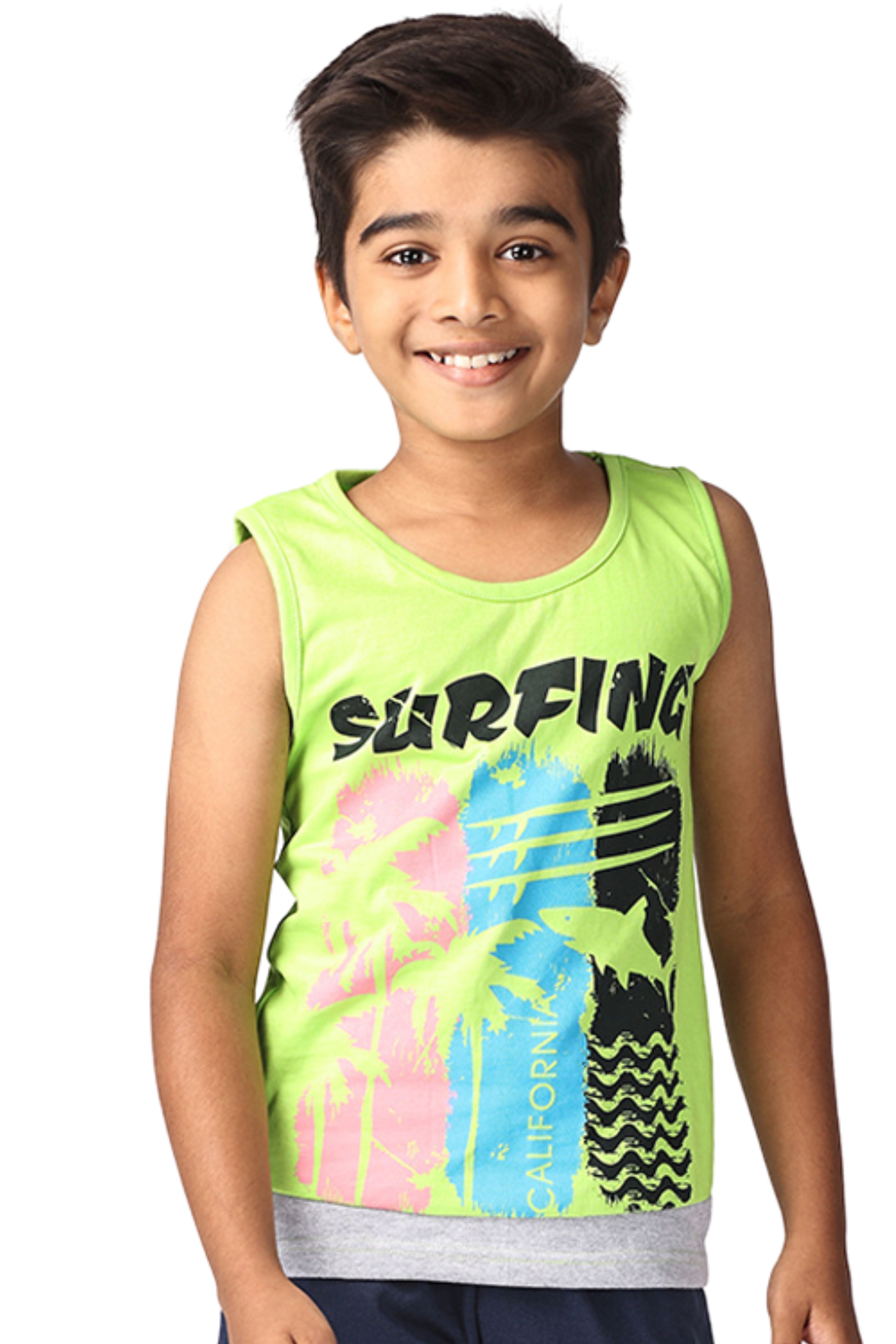 TotzTouch Boys Graphic Printed Round Neck Cotton Slim Fit T-shirt