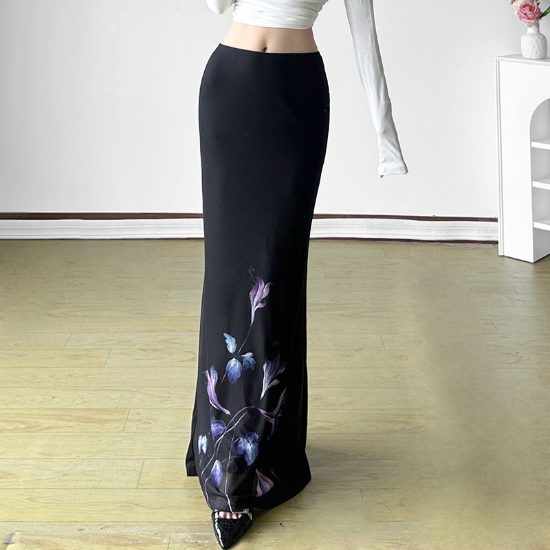 Women Printed A-Line Maxi Skirts 6