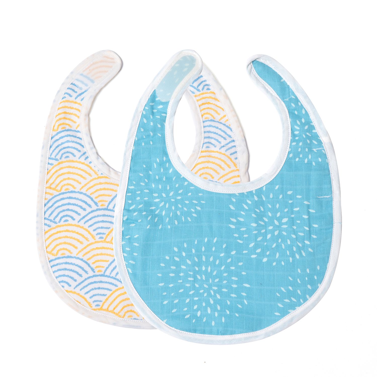 TIDY SLEEP Pack Of 2 Assorted Cotton Bibs