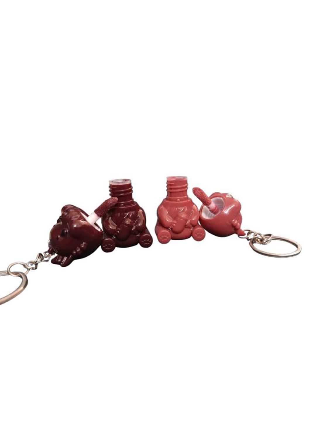 VBA Cartoon Keychain Long Lasting Liquid Lipstick - 5 ml - Nude
