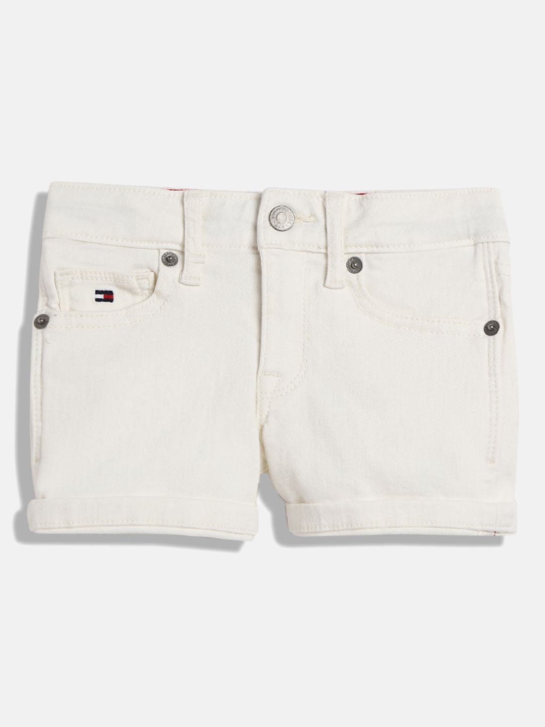 Tommy Hilfiger Girls Cotton Denim Shorts