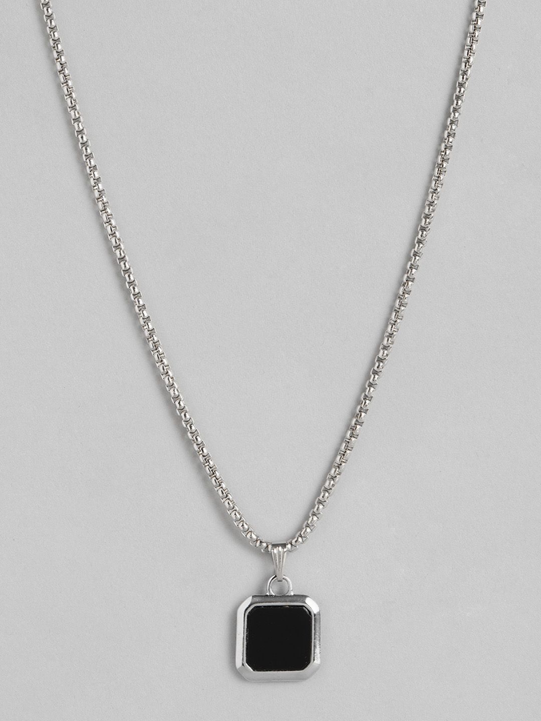PARIS HAMILTON Unisex Geometric Pendant with Chain