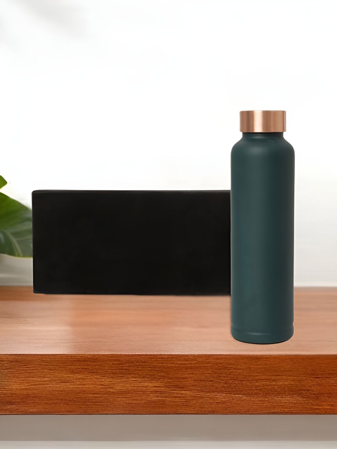 INTERNATIONAL GIFT Green Solid Copper Spill Proof Water Bottle - 950ml