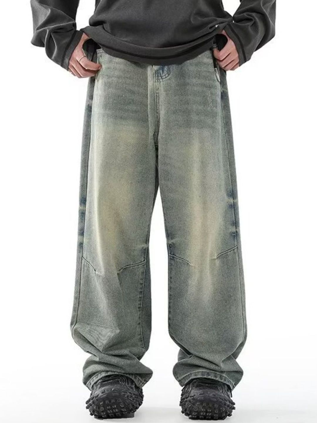 HERE&NOW Men Relaxed Fit Light Fade Jeans