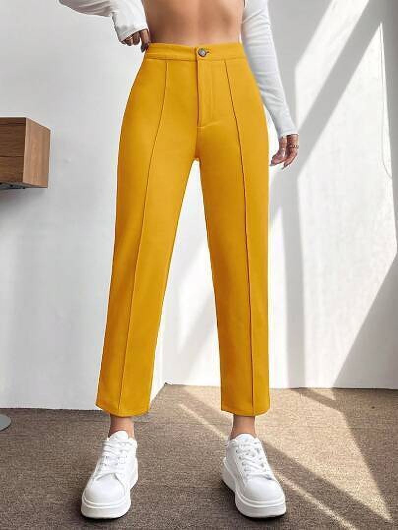 KASHIAN Women Relaxed High-Rise Pleated Trousers
