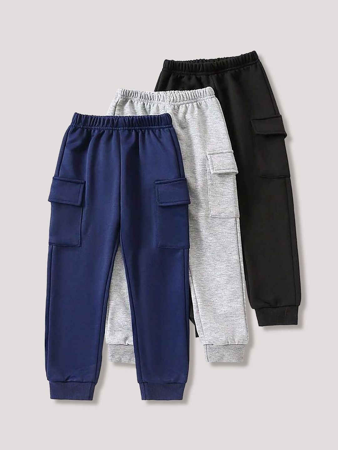 Kids Pack of 3 Cargo Joggers