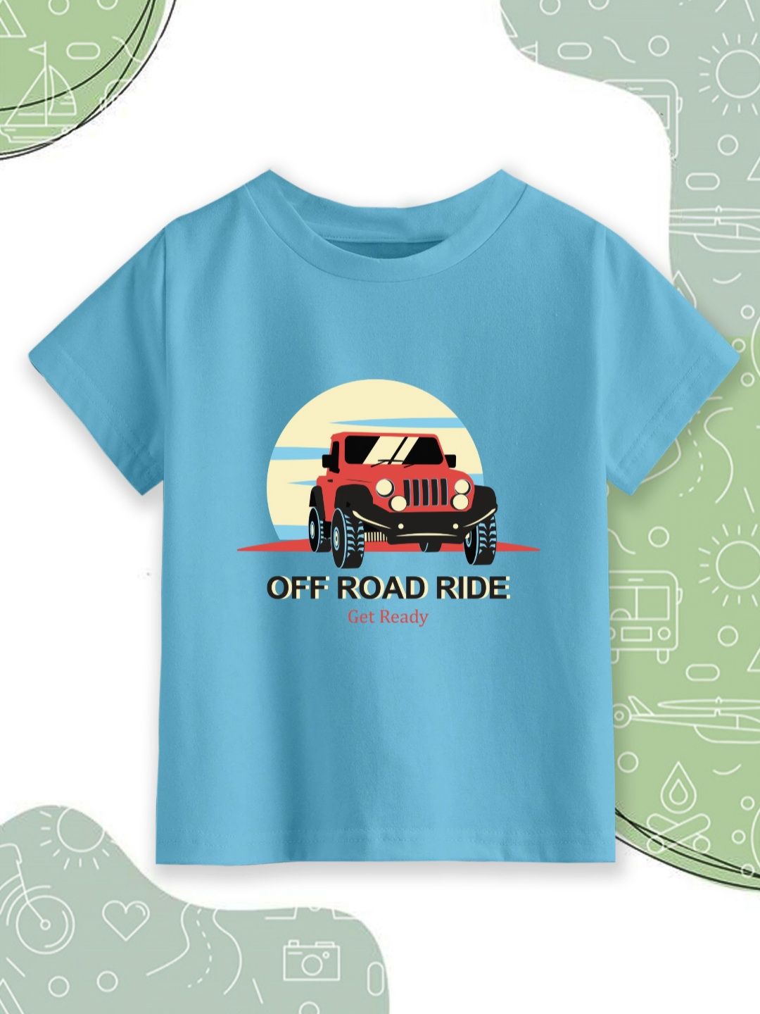 Provogue Boys Graphic Printed Round Neck Cotton T-shirt