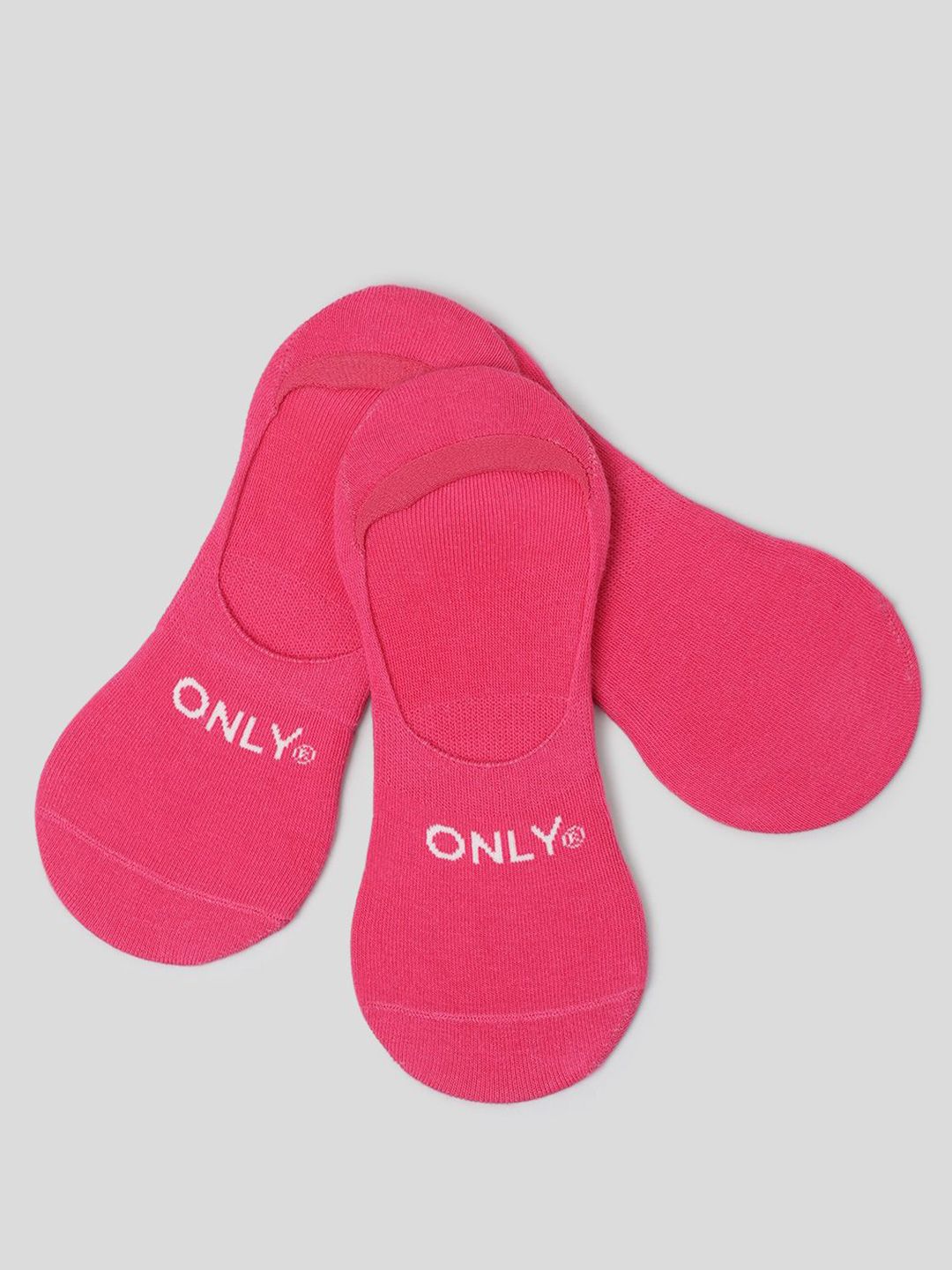 ONLY Women Pack Of 3 Cotton Shoe Liner Socks