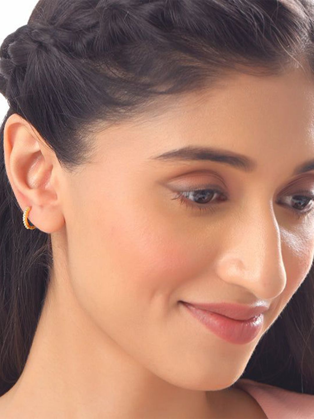 GIVA Quinn 925 Silver Gold-Plated Circular Ear Piercings