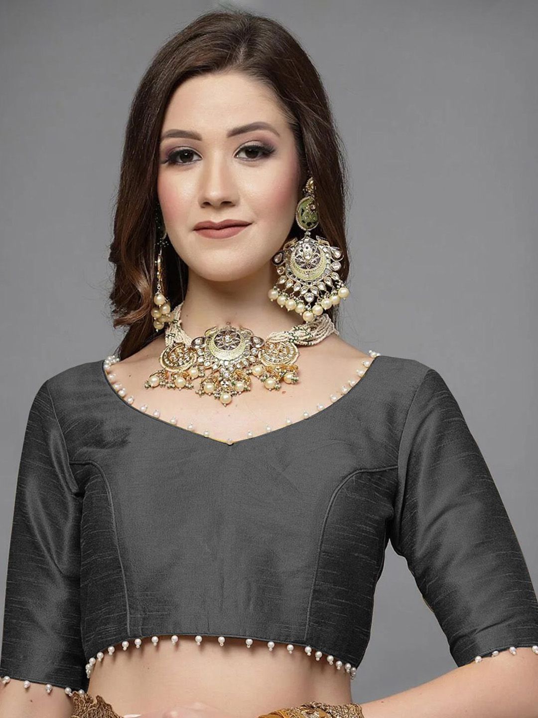 Utsav Fashion Embellished Saree Blouse