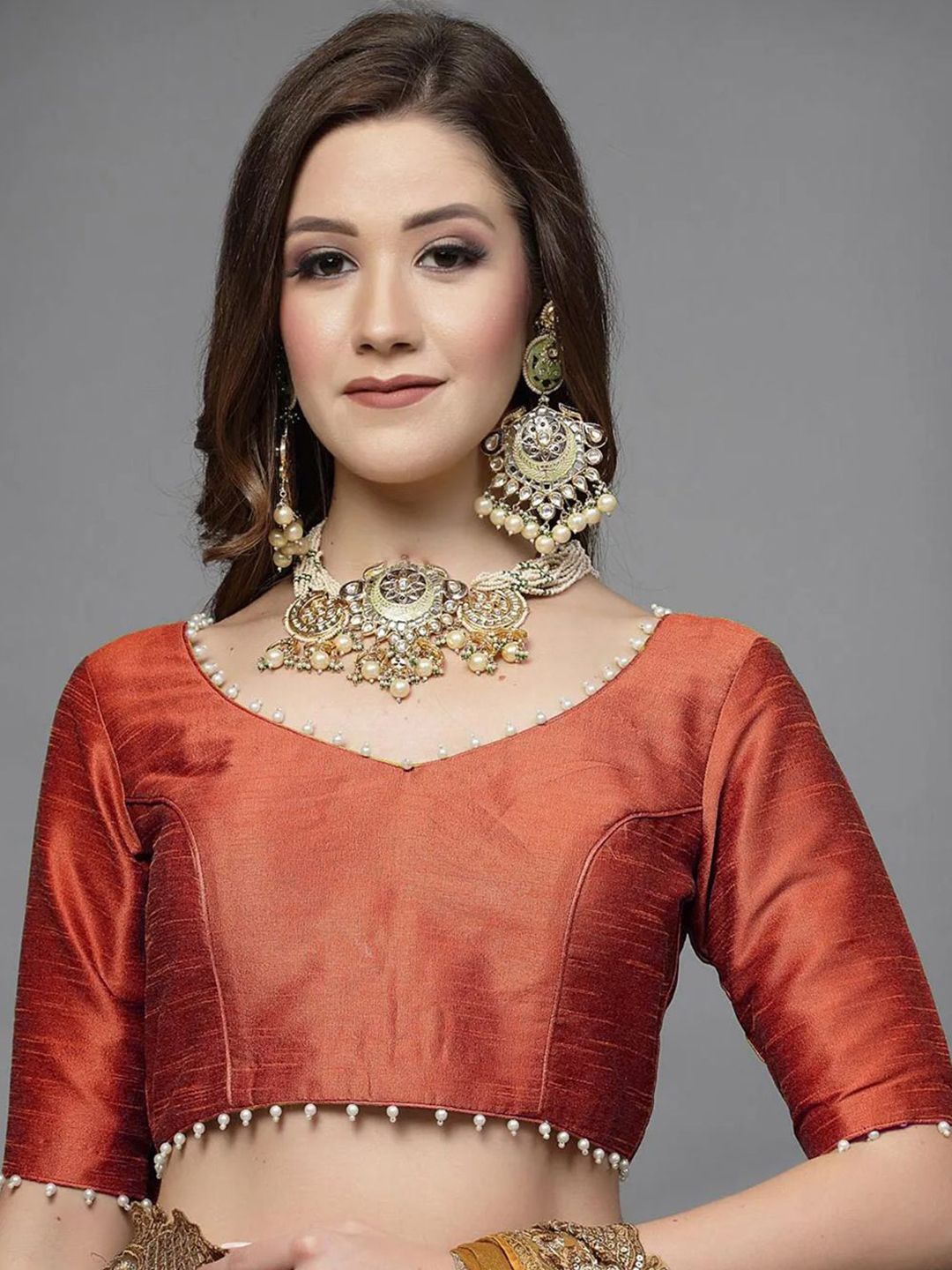 Utsav Fashion Embellished Saree Blouse