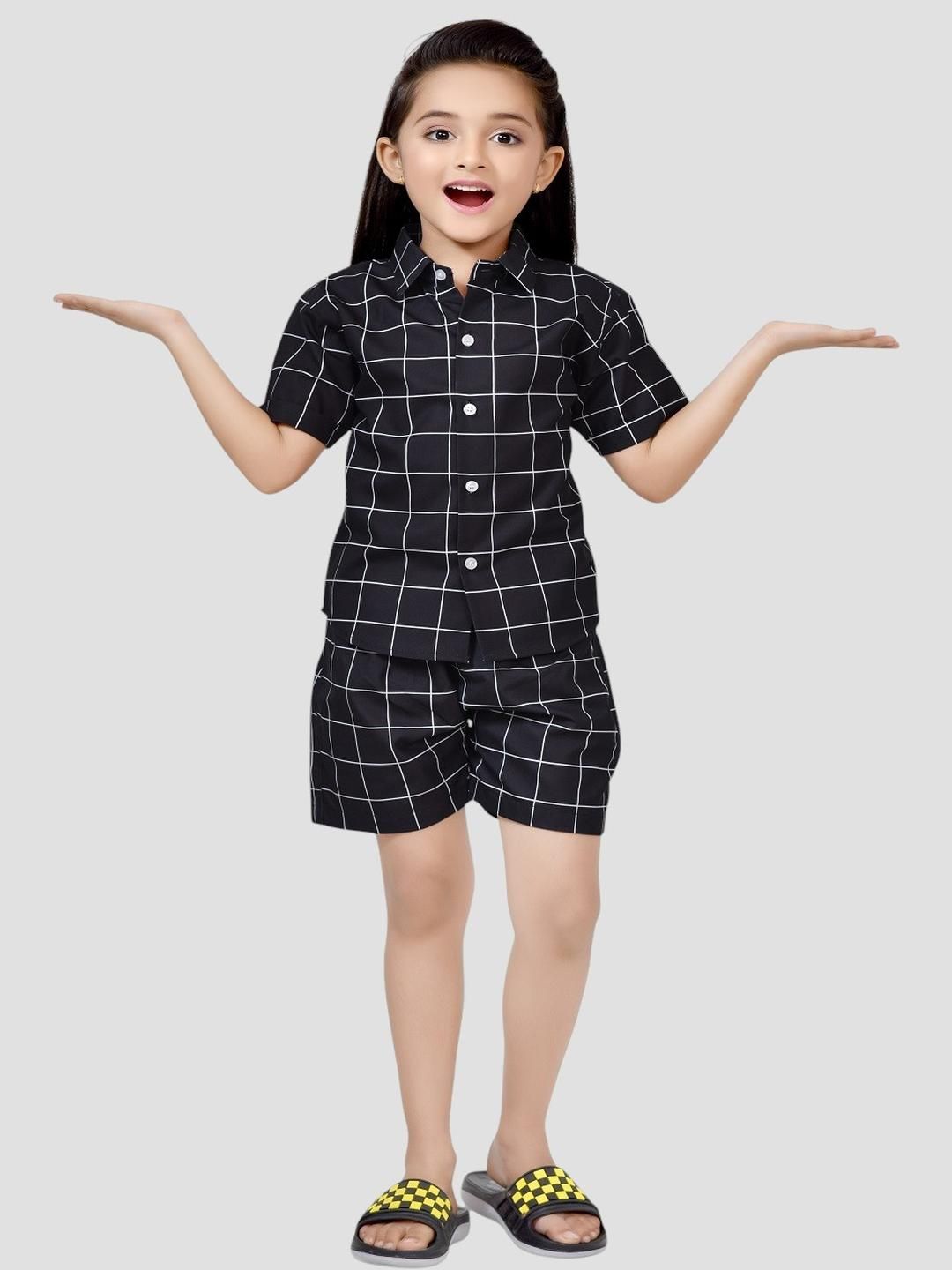 Club96 Girls Black Clothing Set
