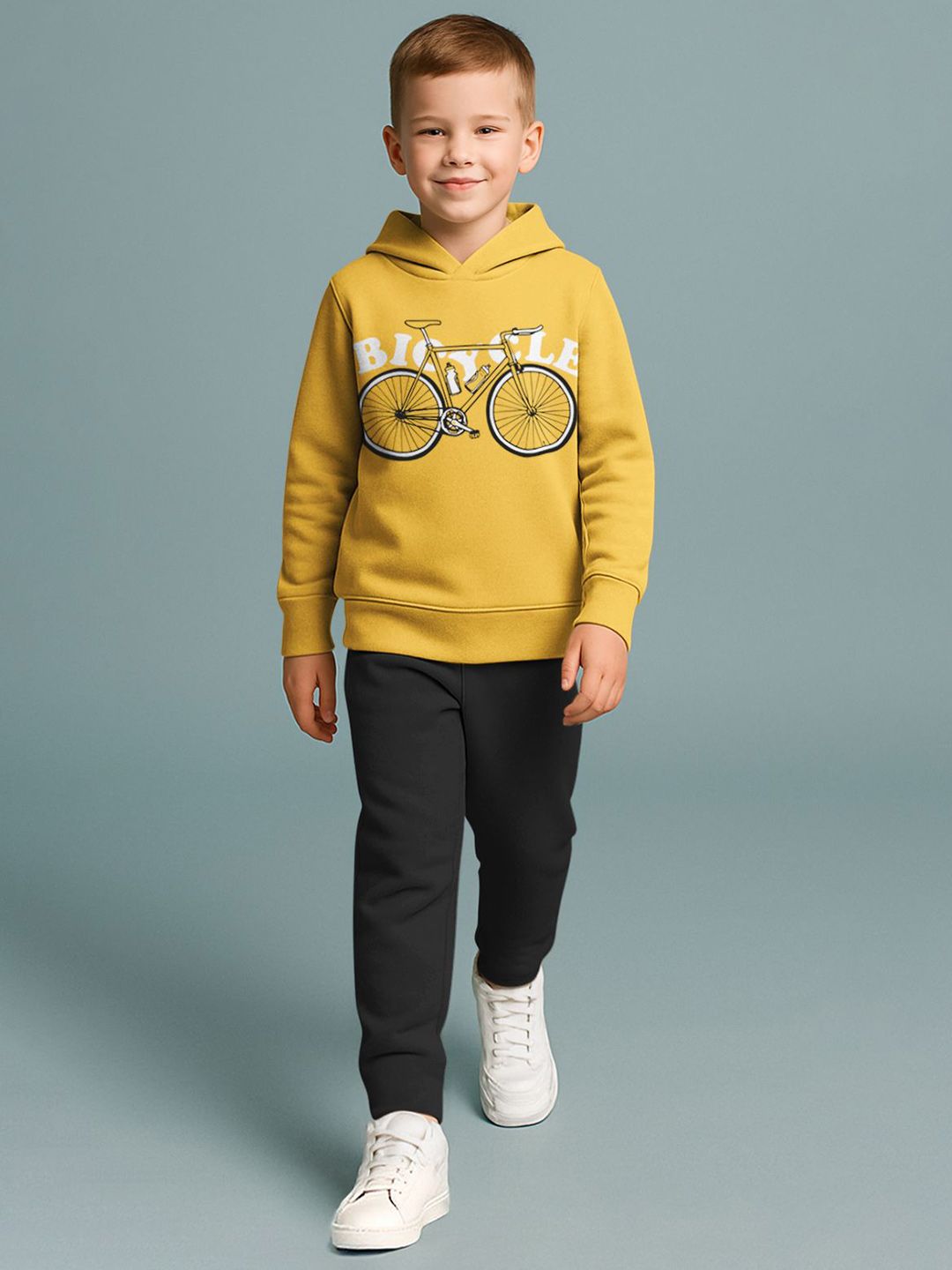 Buy HELLCAT Boys Printed Hooded Sweatshirt With Trousers -  - Apparel for Boys