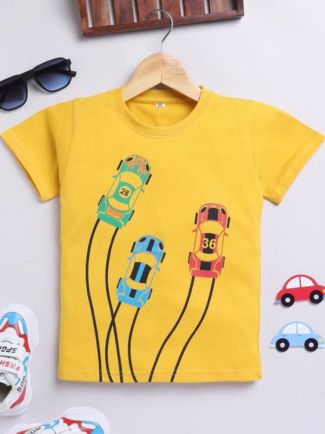 carrydreams Boys Yellow Tshirts