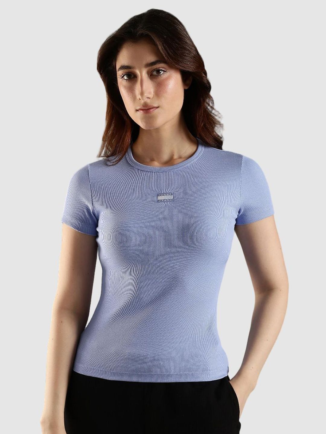 Tommy Hilfiger Brand Logo Printed Slim Fit Cotton T-shirt