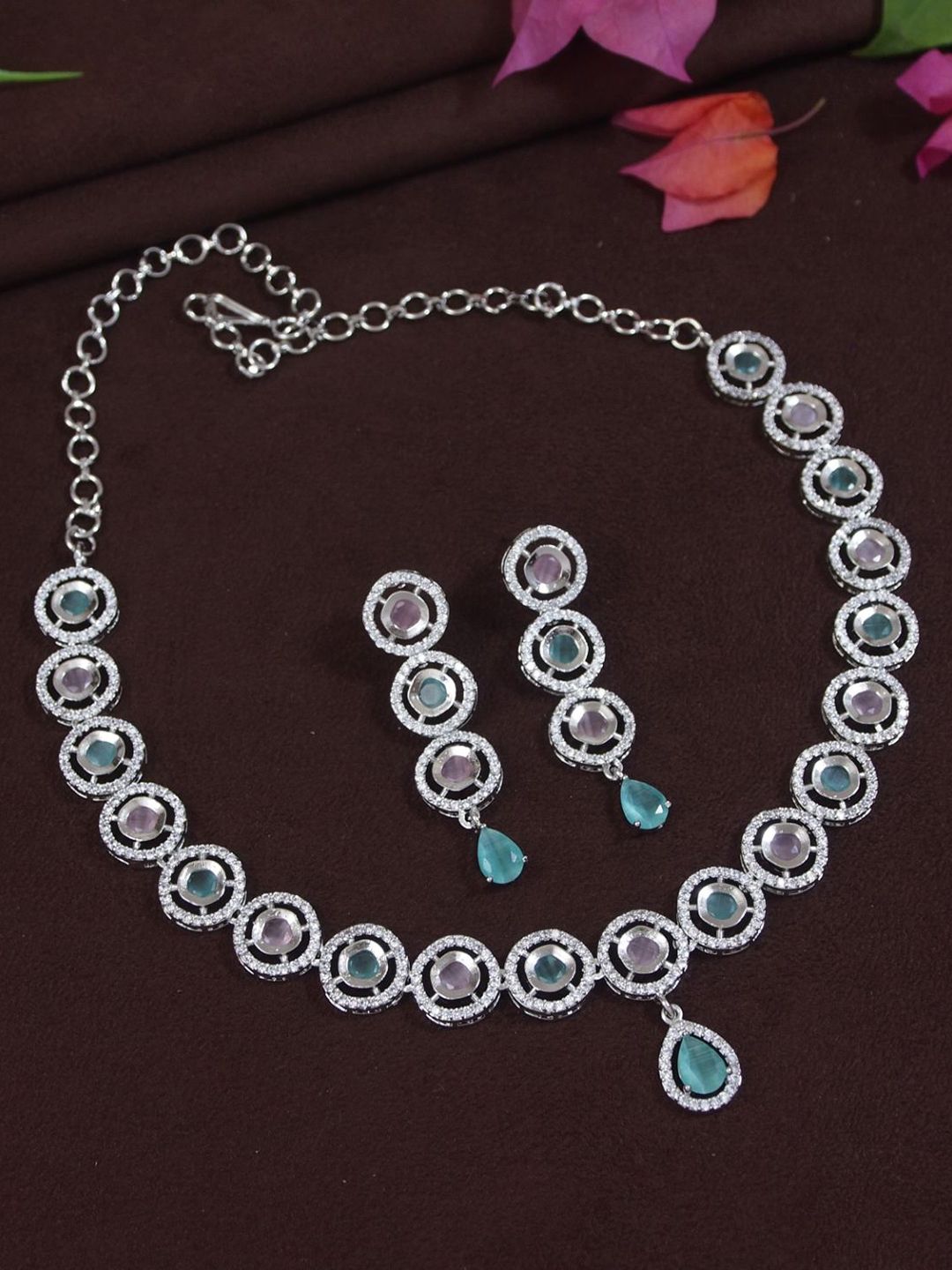 SGA FASHION Silver Plated Jewellary Set
