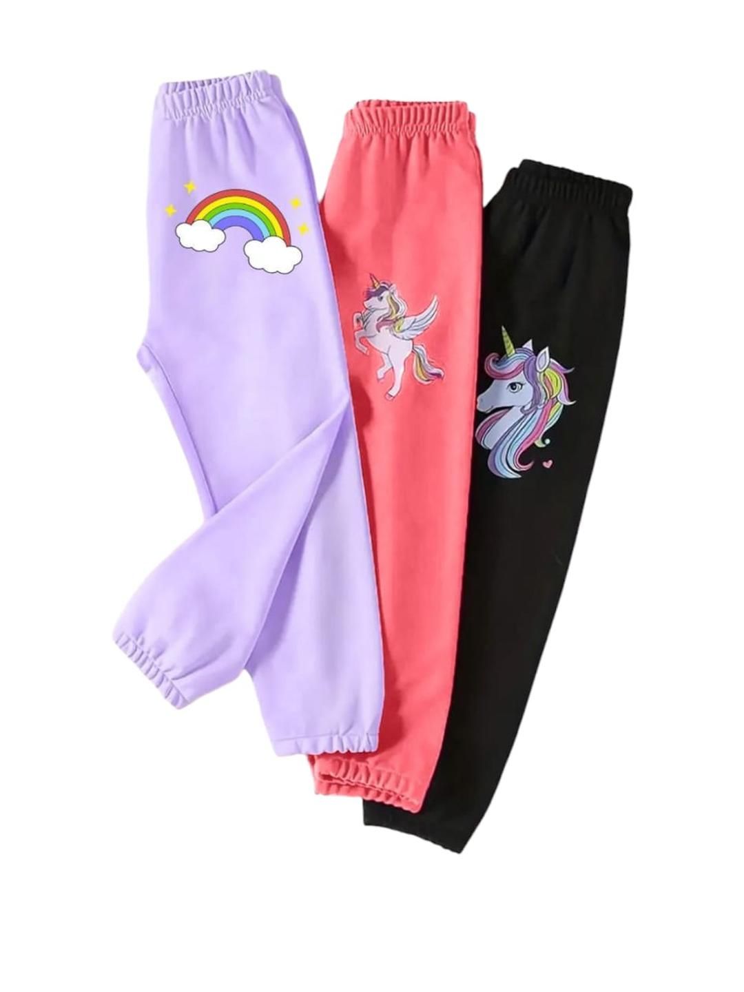 Girls Pack of 3 Printed Jogger Pant 2