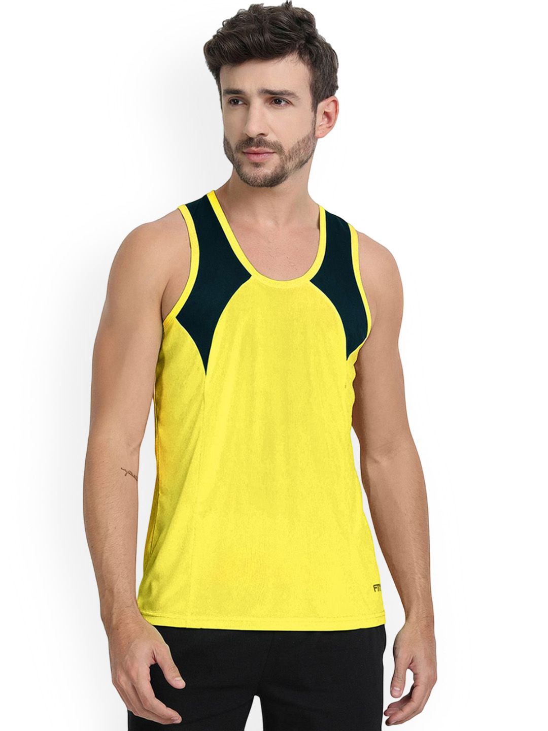 FTX Colourblocked Round Neck Gym Vest 727_9_S