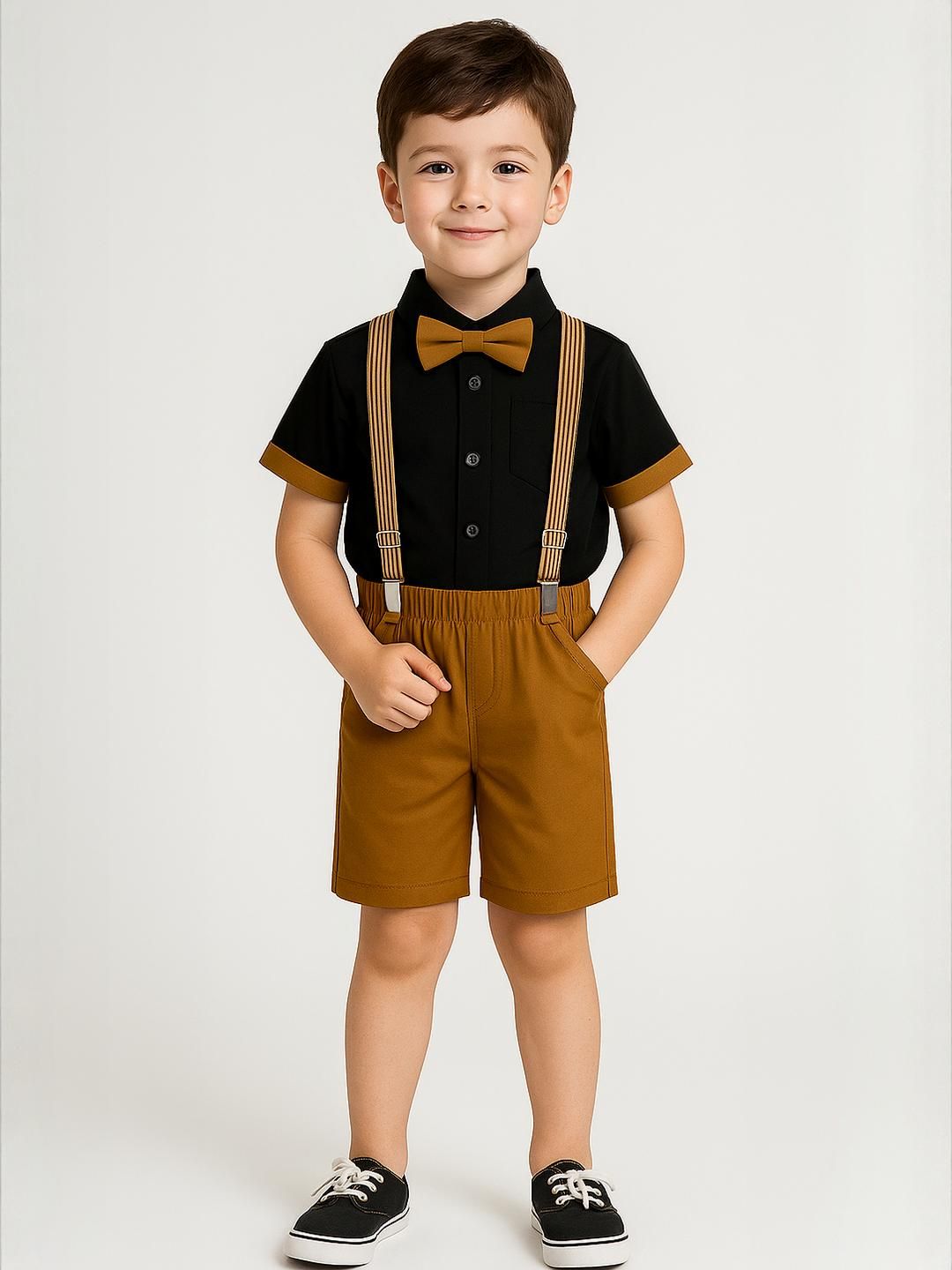 TOGEPI Kids  Brown Clothing Set