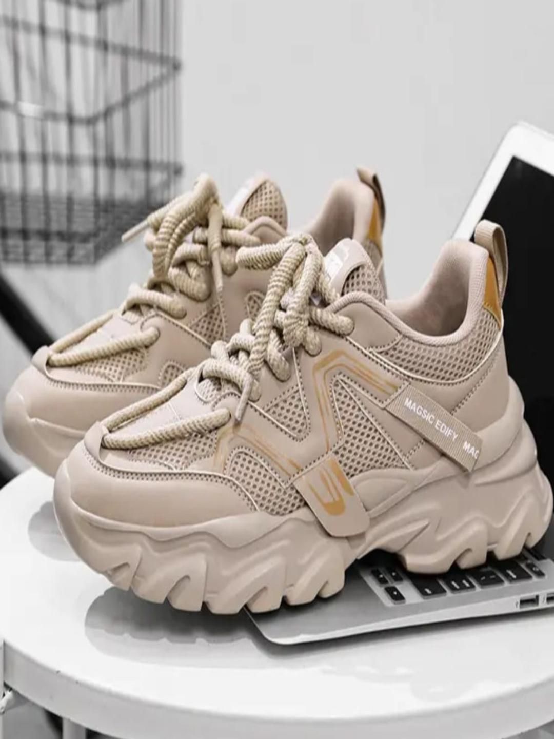TIGONIS Men Tan Mesh Casual Shoes