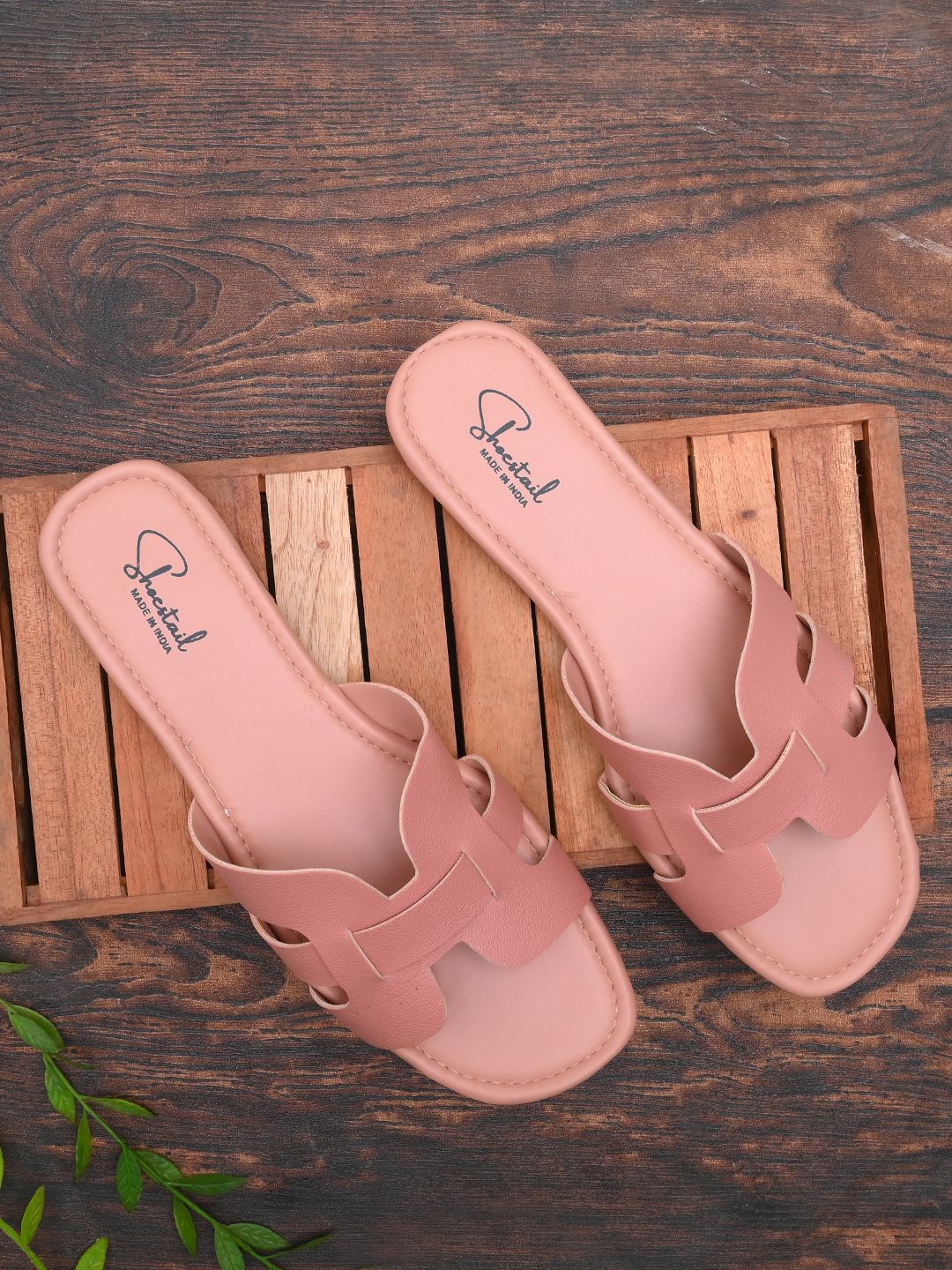 Shoestail Women No Back Strap One Toe Flats