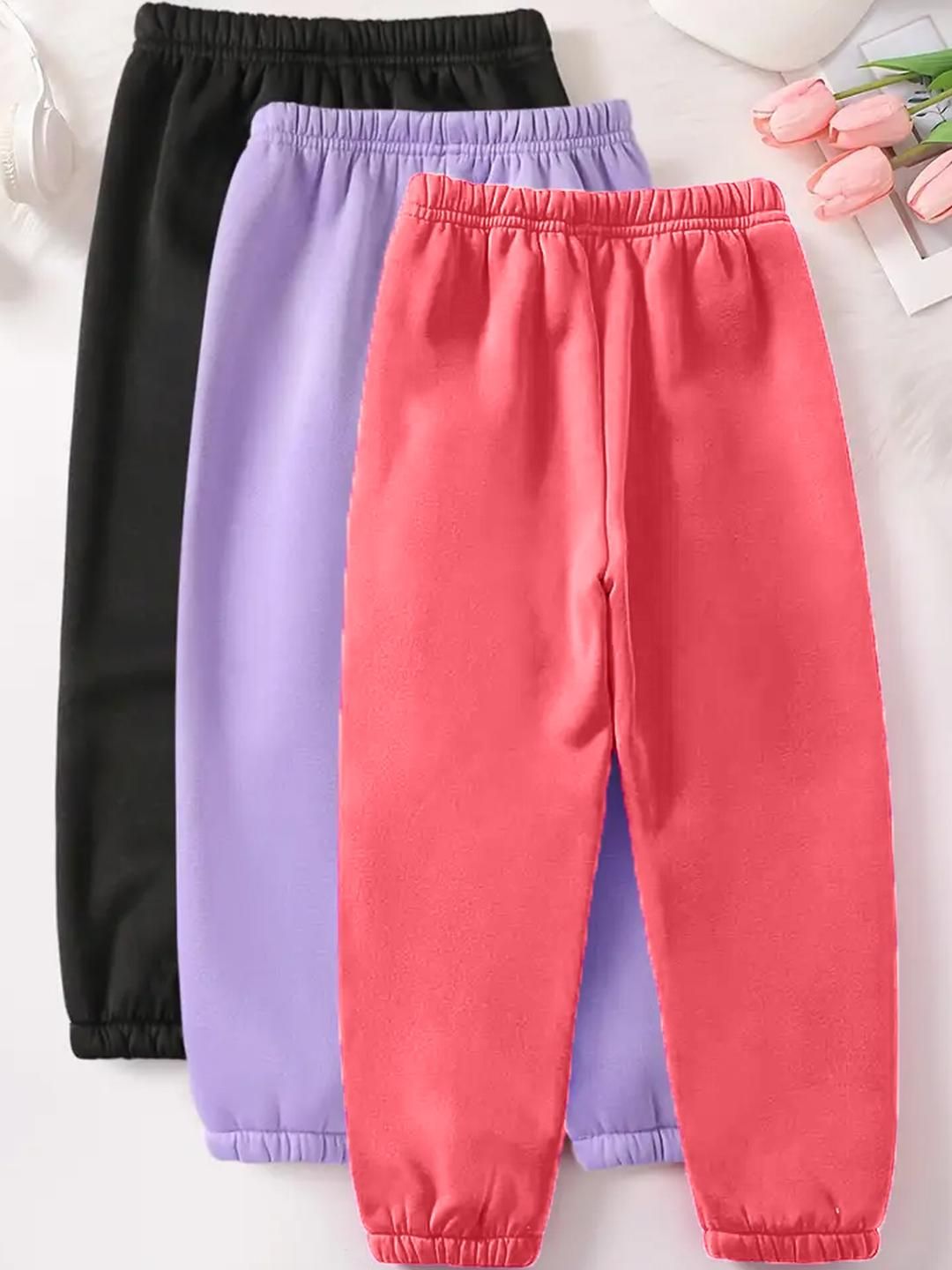 Girls Pack of 3 Printed Jogger Pant 3