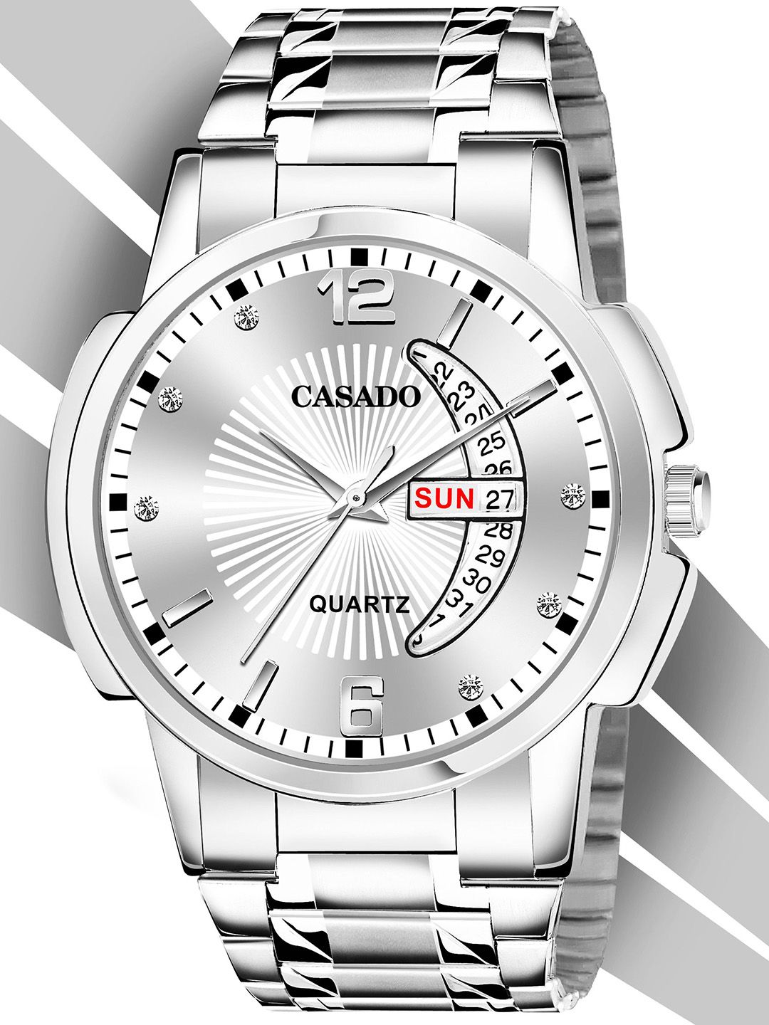 CASADO Men Dial & Stainless Steel Straps Analogue Watch CSD-635-SILVER-SILVER-DD