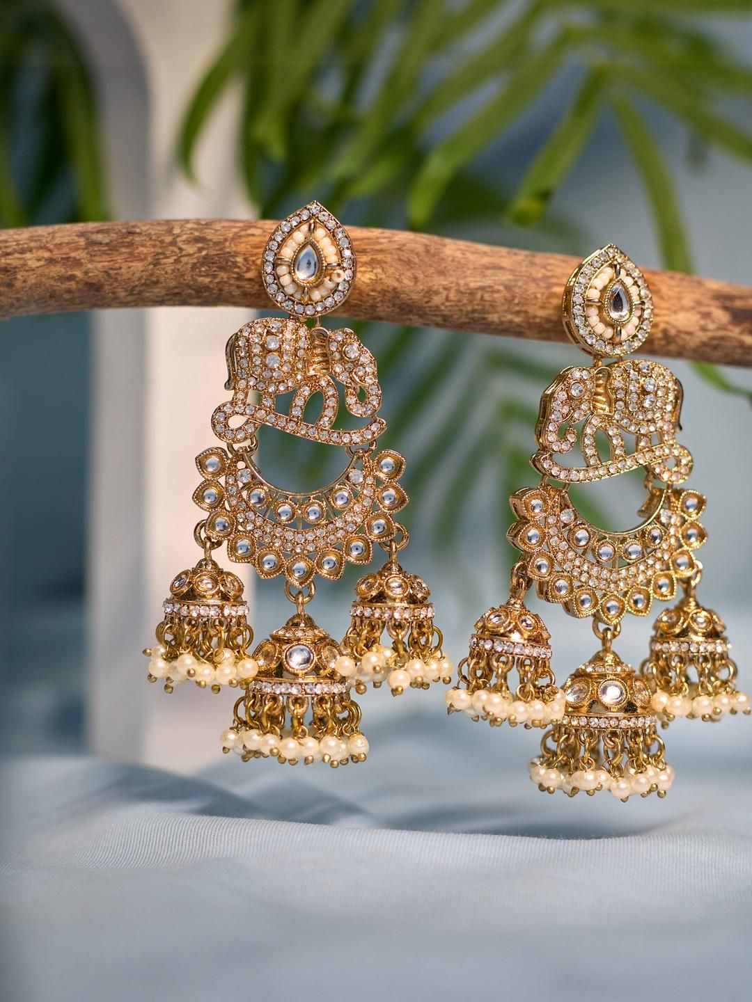 zarmar fashion Gold-Plated Chandbalis