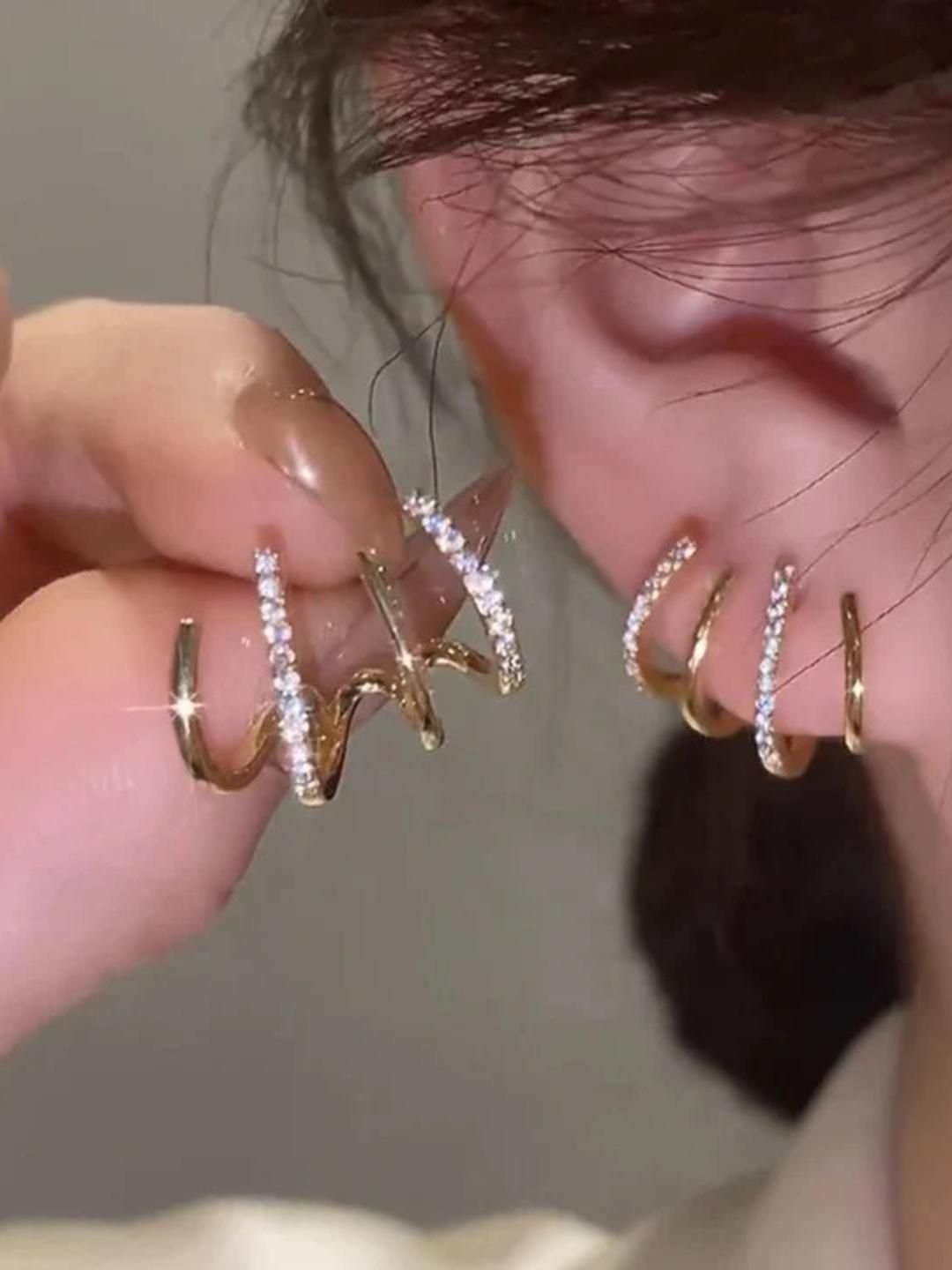 TheVineGirl Gold-Plated Stud Earrings