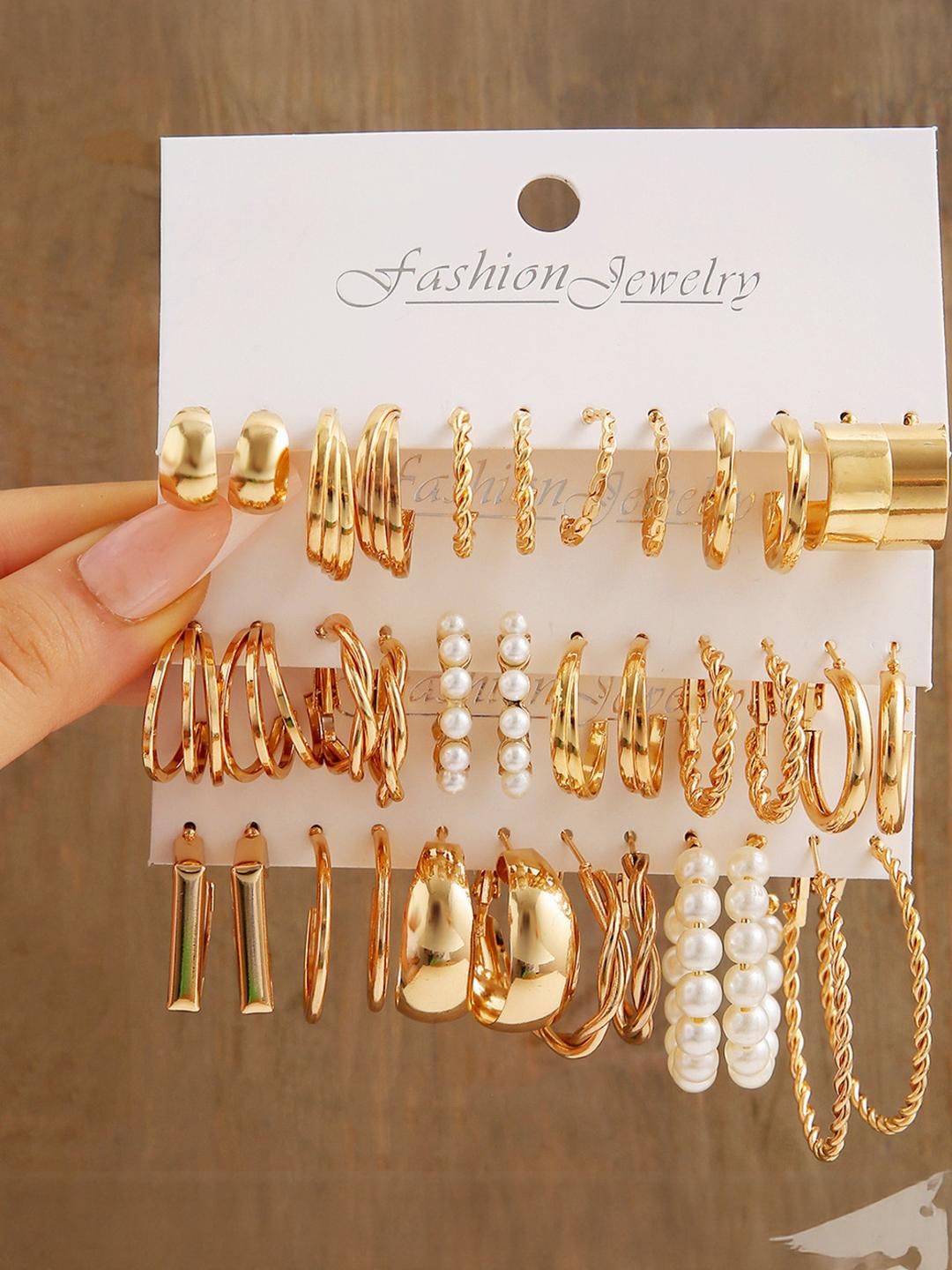 Buy Vembley Gold Plated Half Hoop  Earrings -  - Accessories for Women