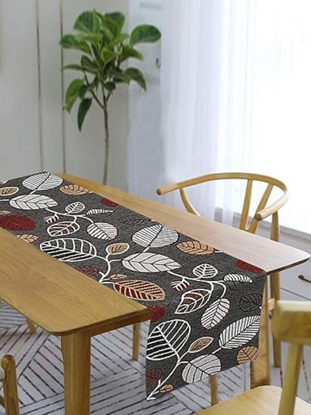 Buy PRAKARTIK Black & White Printed Pure Cotton Durable Table Runner -  - Home for Unisex