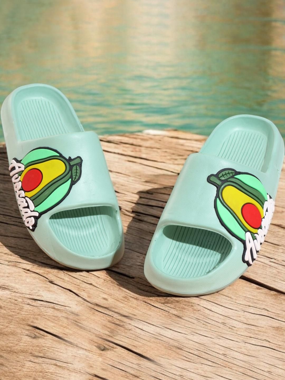 Pampy Angel Women Green Croslite Flip Flops