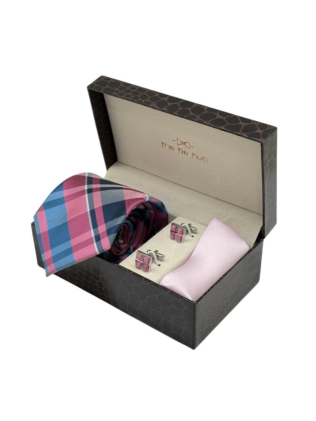 Buy The Tie Hub Men Tie, Cufflinks, Pocket Square Accessory Gift Set -  - Accessories for Men