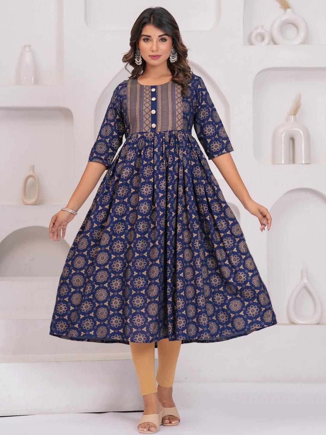 Sanganeri Kurti Women Floral Printed Kurta