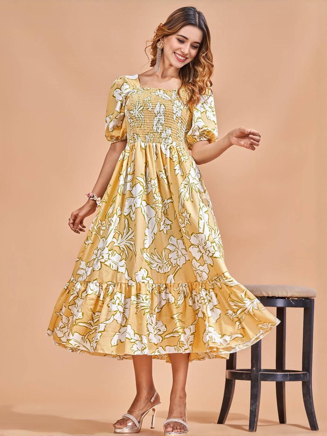 PTVIZE Crepe Fit & Flare Dress