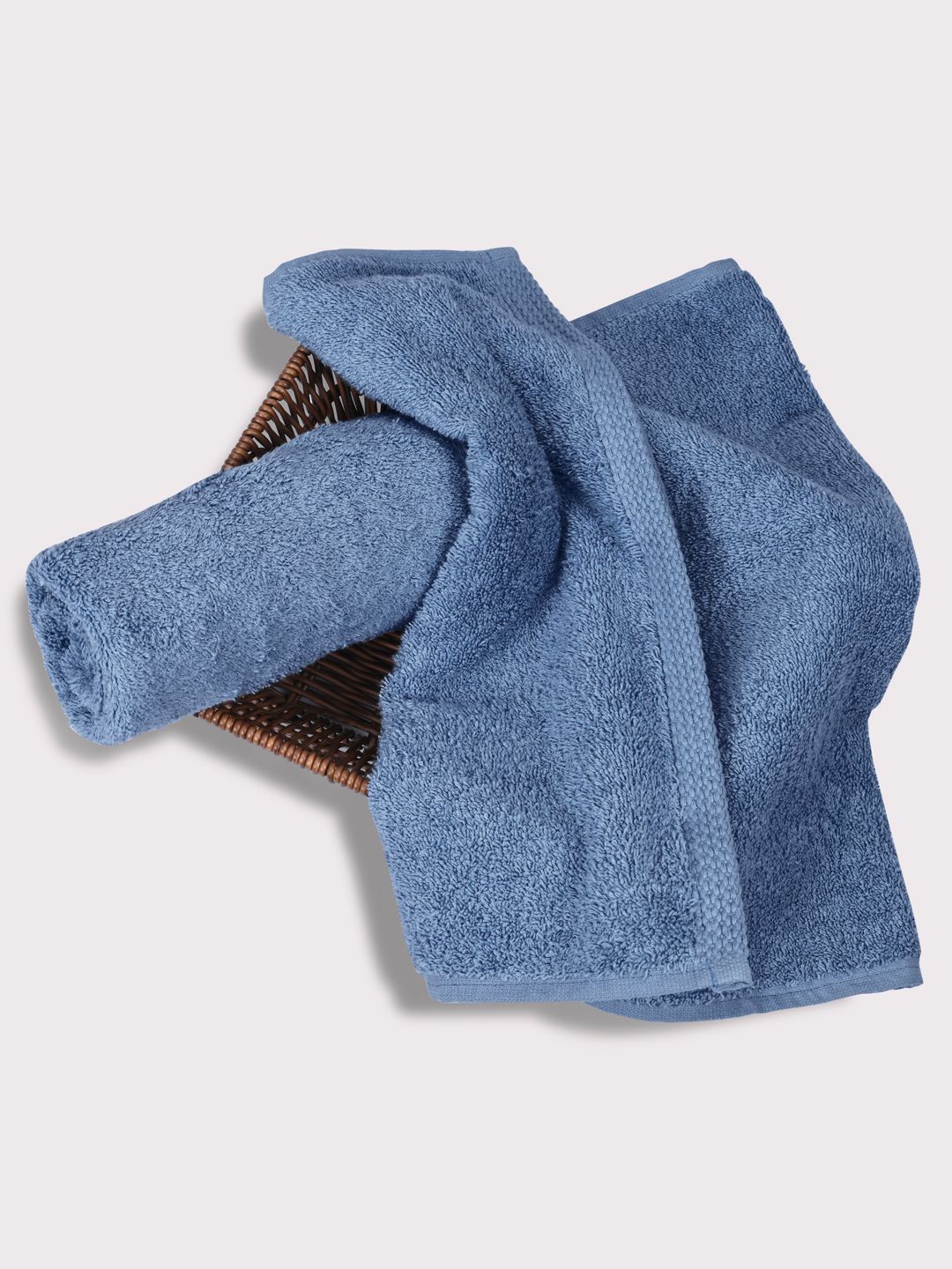 MAXNAP Sleep Support Navy Blue Terry Cotton Hand Towel