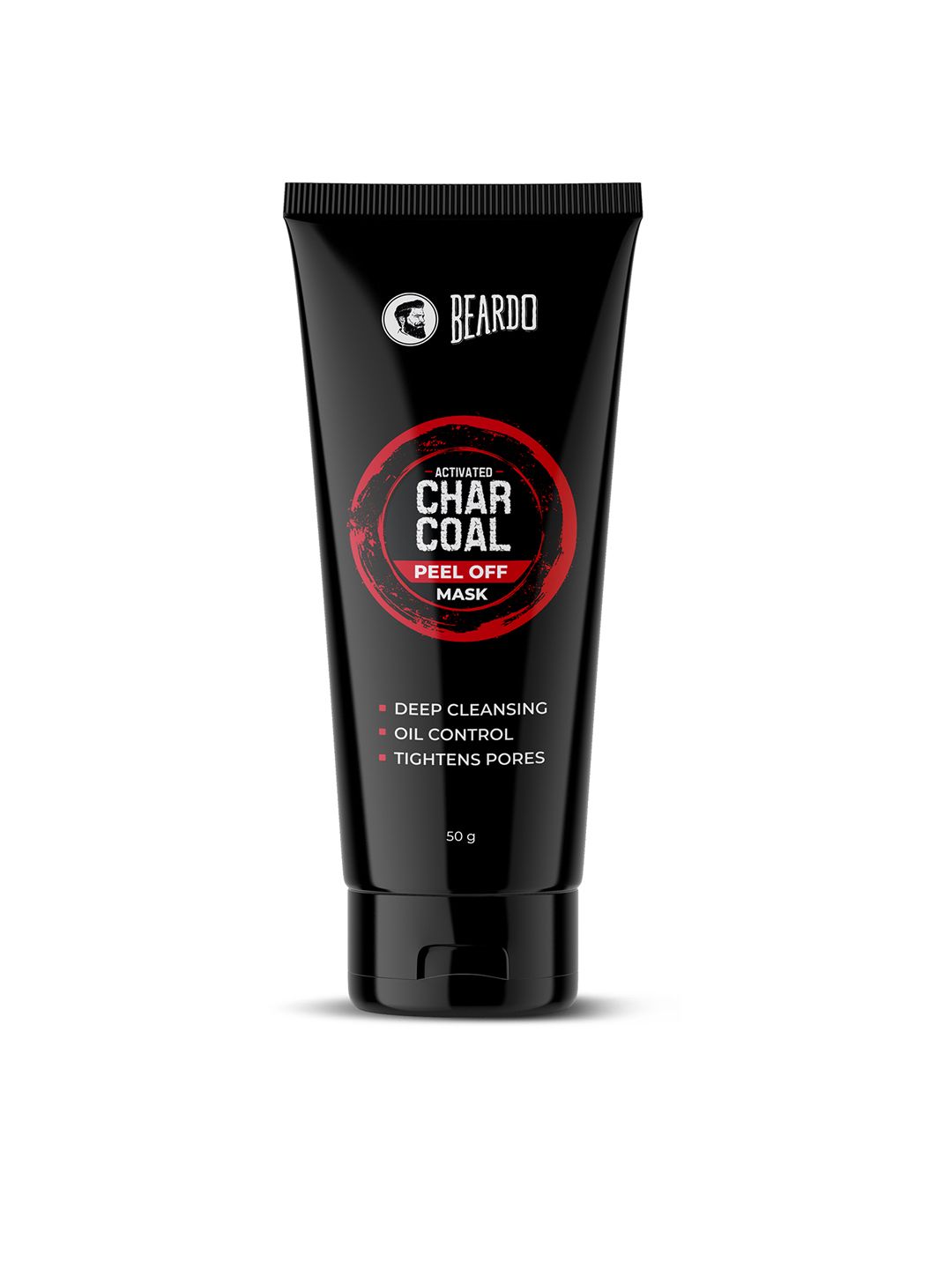 BEARDO Men Activated Charcoal Peel-Off Mask with Niacinamide for Oil Control - 50 g