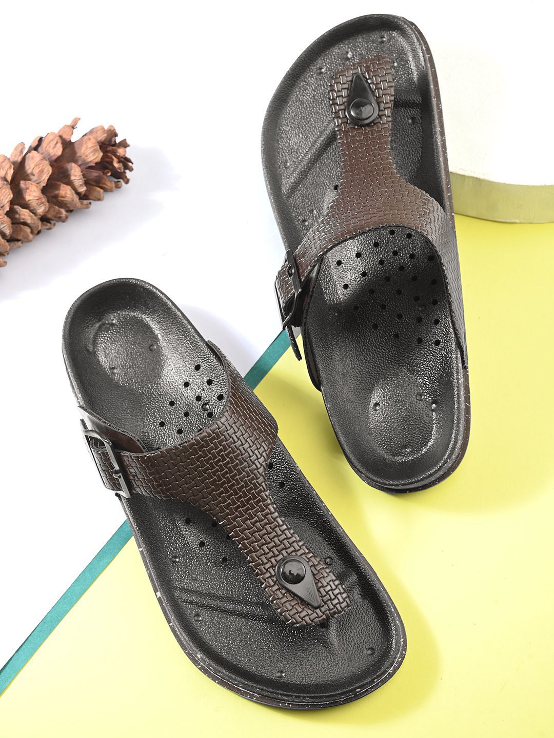 HERE&NOW Men PU Comfort Sandals