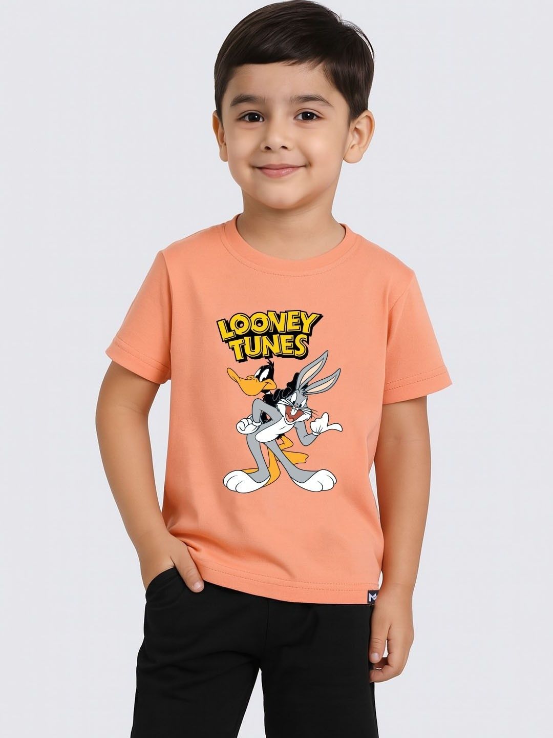 YK X Minute Mirth Boys Looney Tunes Printed T-shirt