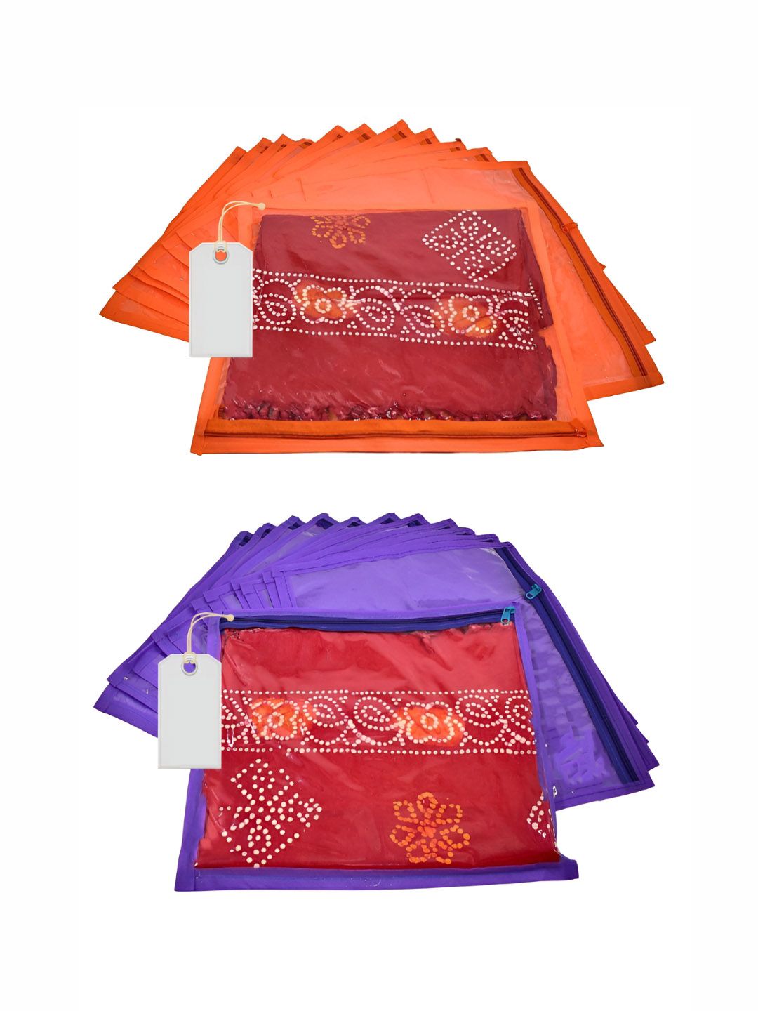 Ajabh Set of 24 Multi-Utility  Saree Cover Bag Wardrobe Storage Organisers